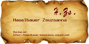 Haselbauer Zsuzsanna névjegykártya