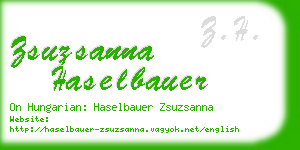 zsuzsanna haselbauer business card